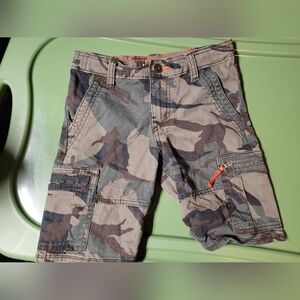Boy's Wrangler Camouflage Cargo Shorts